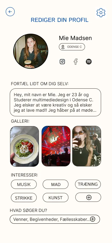 Friend Finder – oversigt